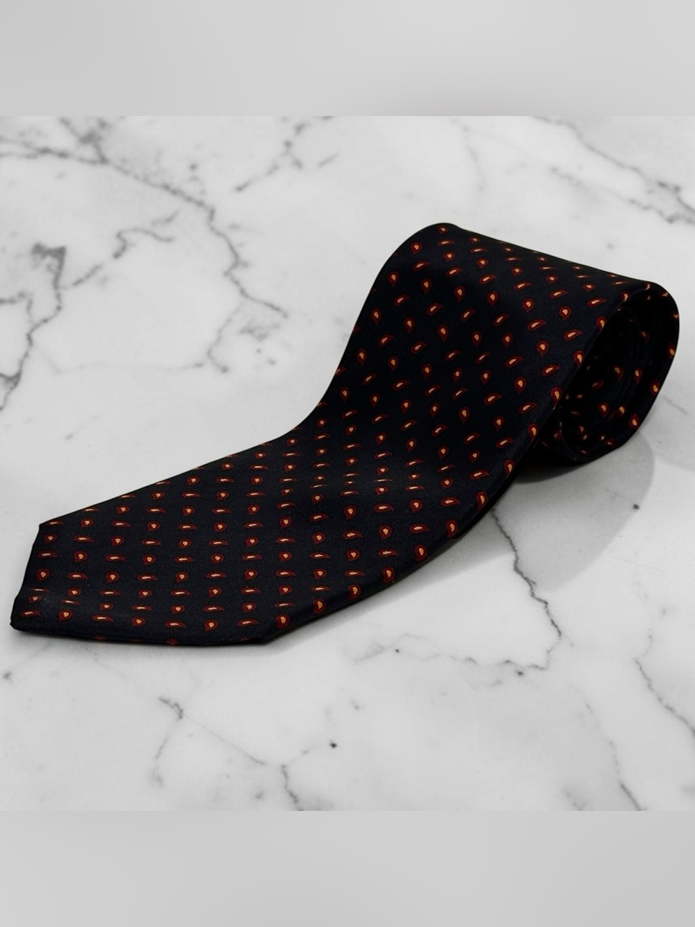 Brooks Brothers Makers Silk Tie Blue Red Yellow USA New